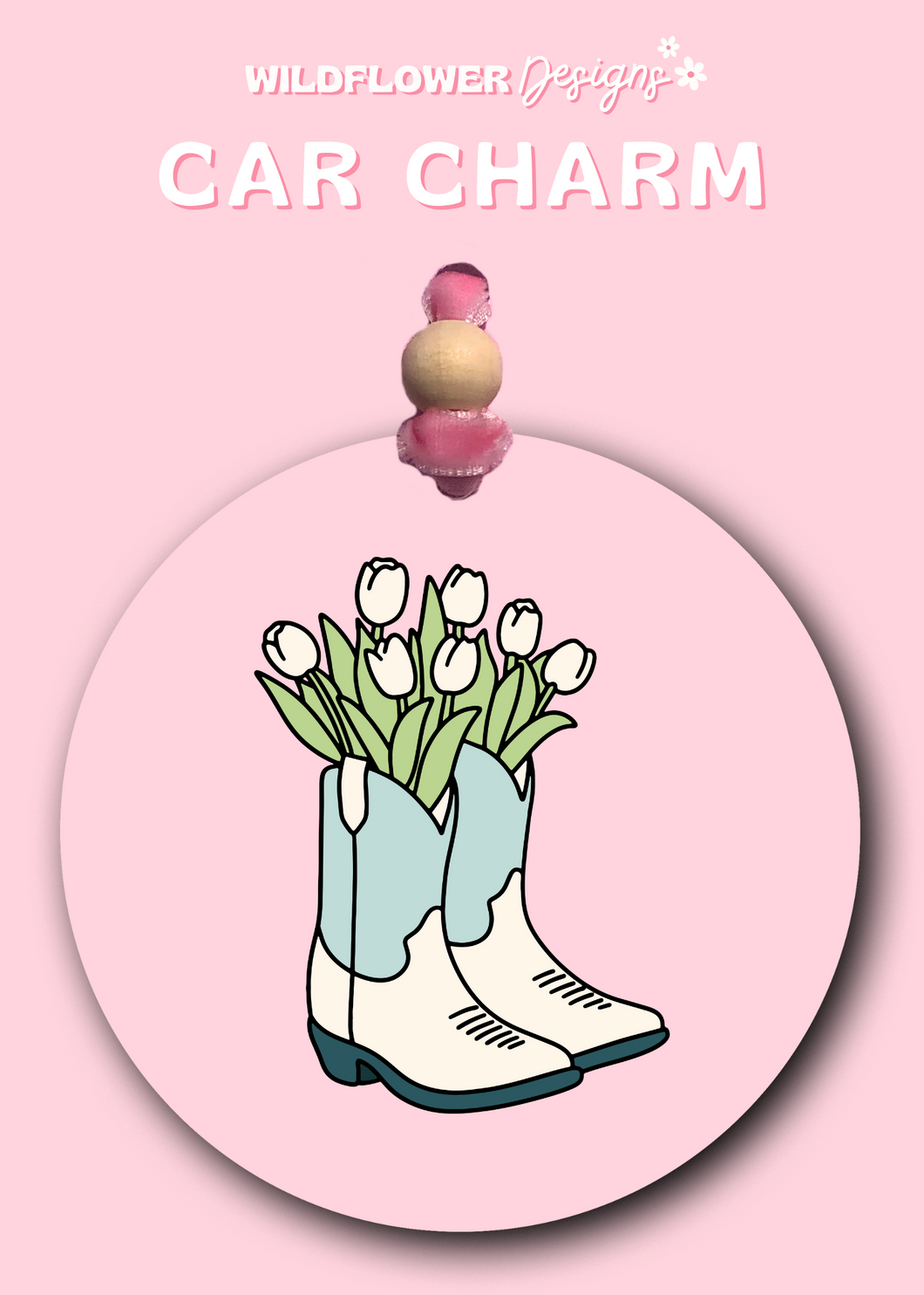Cowboy Boots & Tuples Car Charm