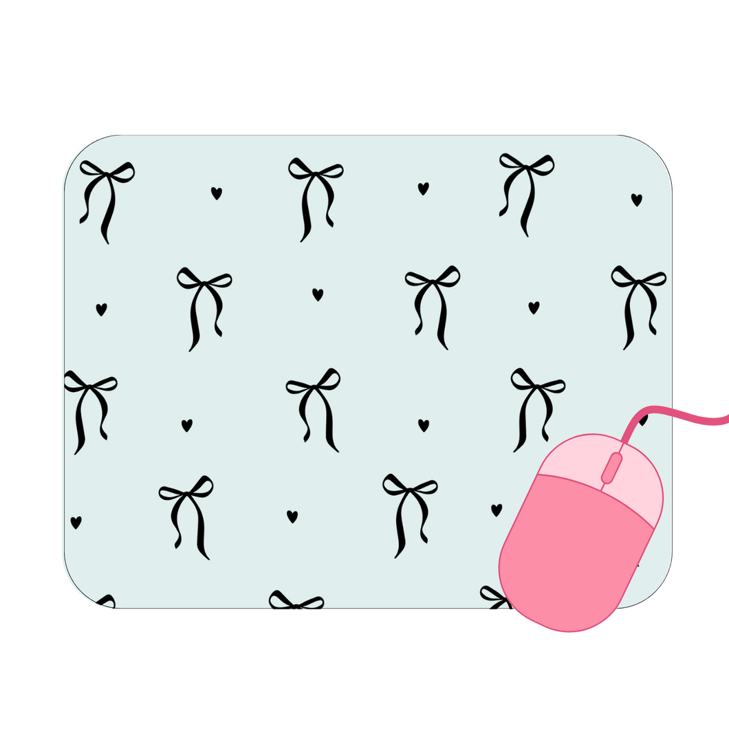 Black Bow Mouse Pad