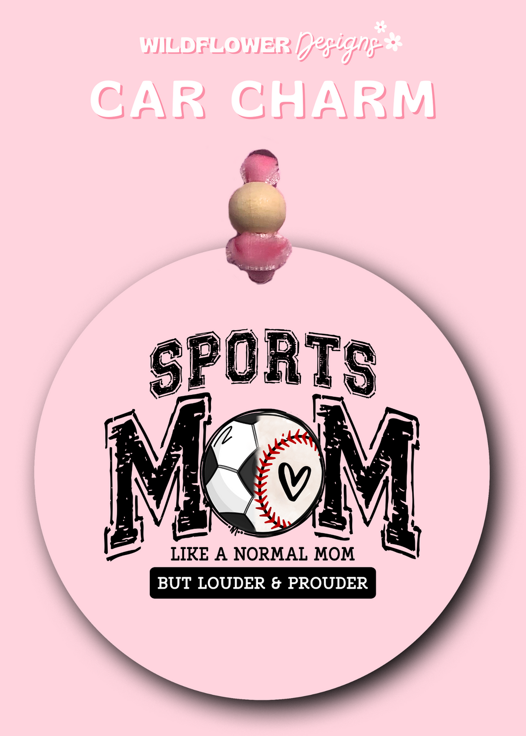 Sport Mom Car Charm