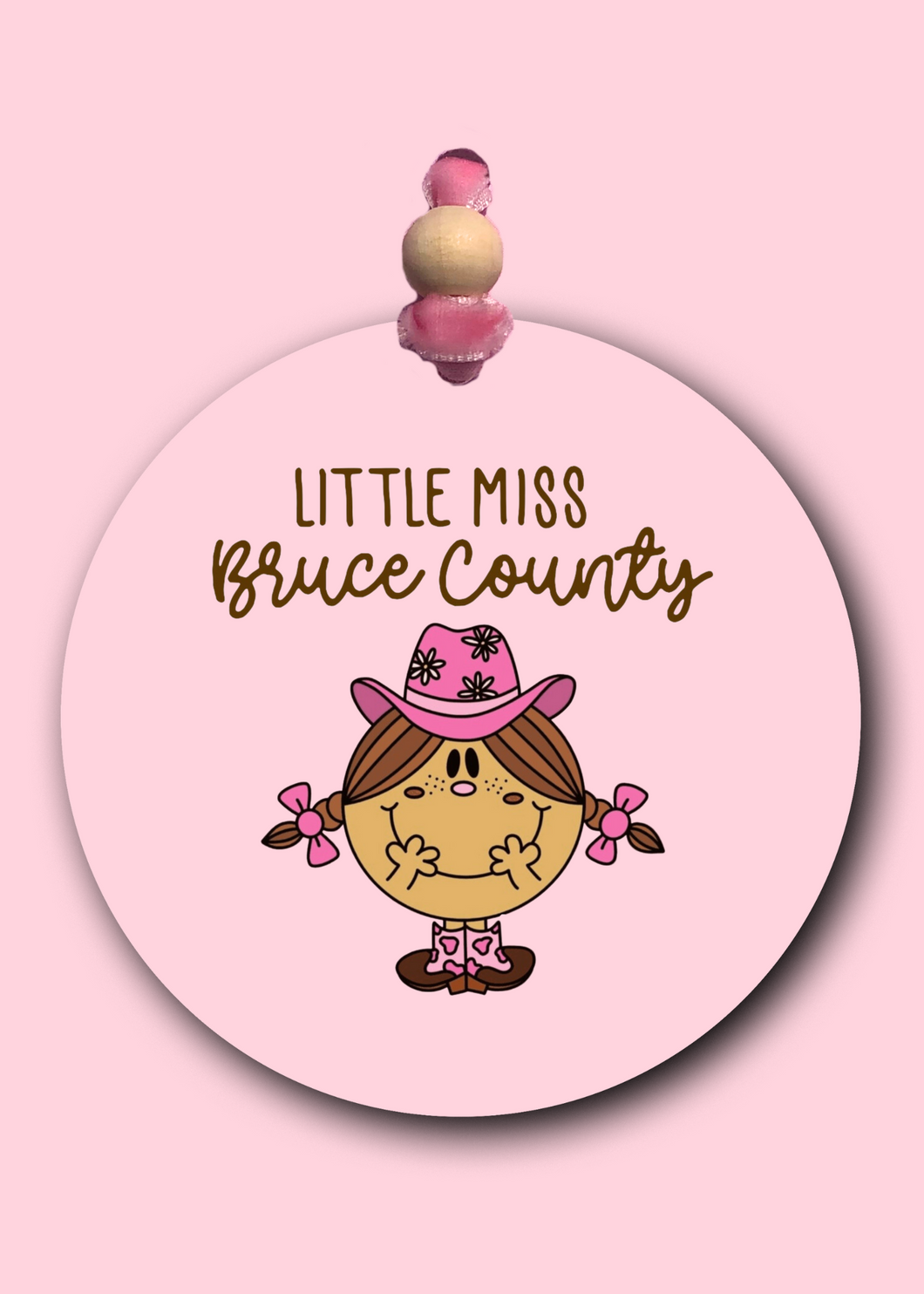 Little Miss Bruce County Car Charm