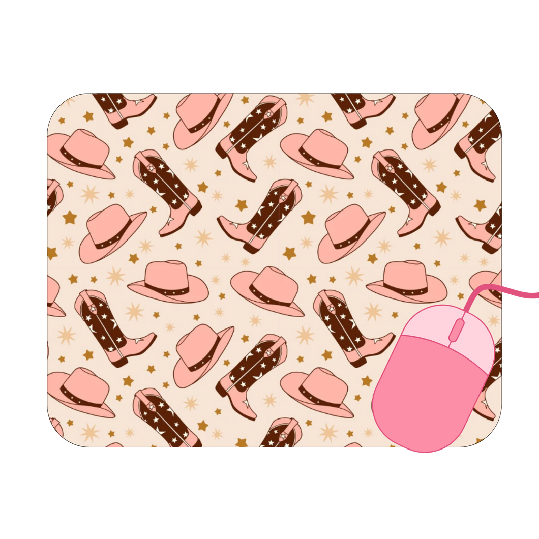 Cowboy Boot Mouse Pad