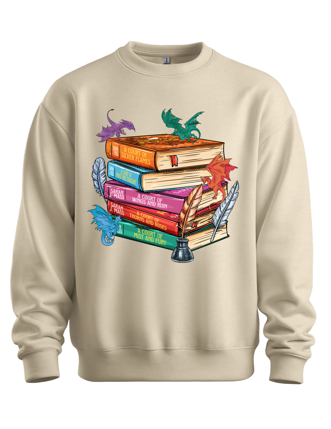 Acotar Dragon Book Crewneck Sweatshirt
