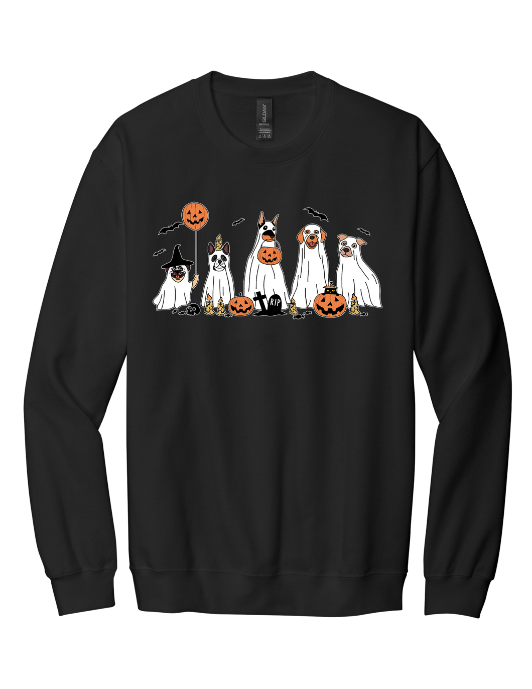 Spooky Dogs Crewneck Sweatshirt