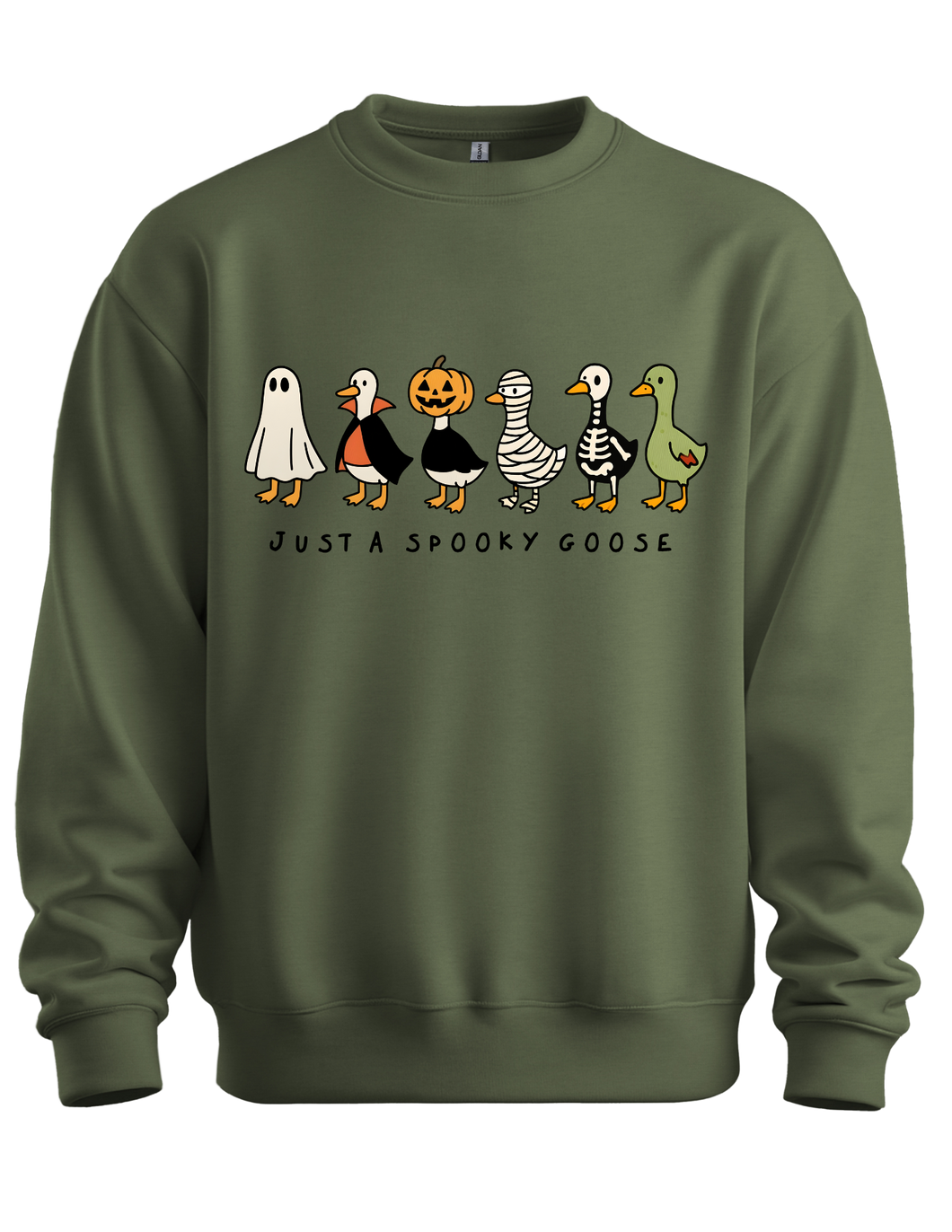 Just A Spooky Goose Crewneck Sweatshirt
